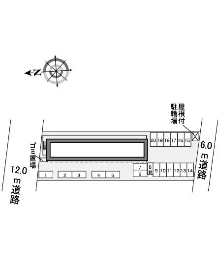 ★手数料０円★福井市文京１丁目　月極駐車場（LP）